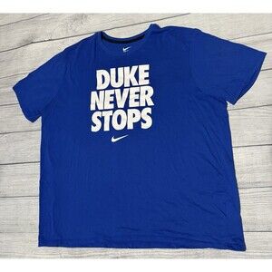 Nike Duke Never Stops Graphic T Shirt Size 2XL The Nike Tee Athletic Cut HTF